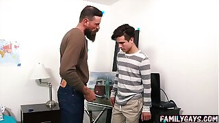 Foster-parent shows gay stepson how to use condoms