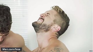 (Titus) Getting His Tight Ass Fucked Hard In Group Sex By (Wesley Woods, Jay Austin) - Men.com