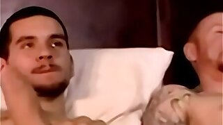 Macho amateur helps his buddy out during masturbation
