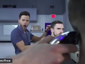 Barber shop fucking session with (Morgan Blake, Ethan Chase) - Men.Com