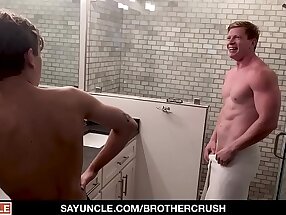 BrotherCrush -  Hunk Teen Boy Rides His Stepbros Big Cock