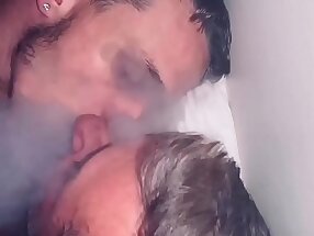 Smoking couple